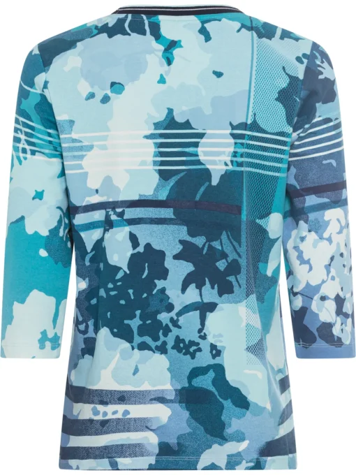 Damen Olsen Shirt mit grafischen, stilisiertem Print