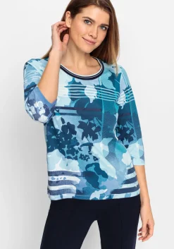 Damen Olsen Shirt mit grafischen, stilisiertem Print