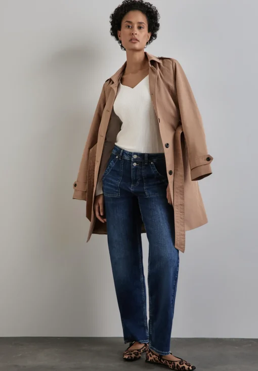Damen Street One Shirt mit Herzausschnitt