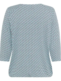 Damen Olsen Shirt mit Knopf am Ausschnitt