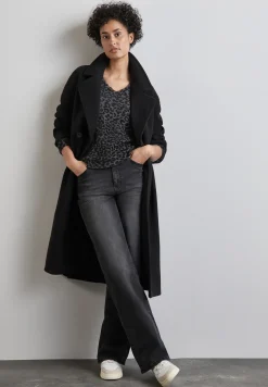 Damen Street One Shirt mit Leo-Muster