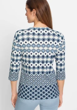Damen Olsen Shirt mit Ornament-Muster