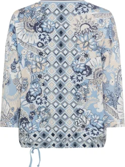 Damen Olsen Shirt mit Panneaux-Print