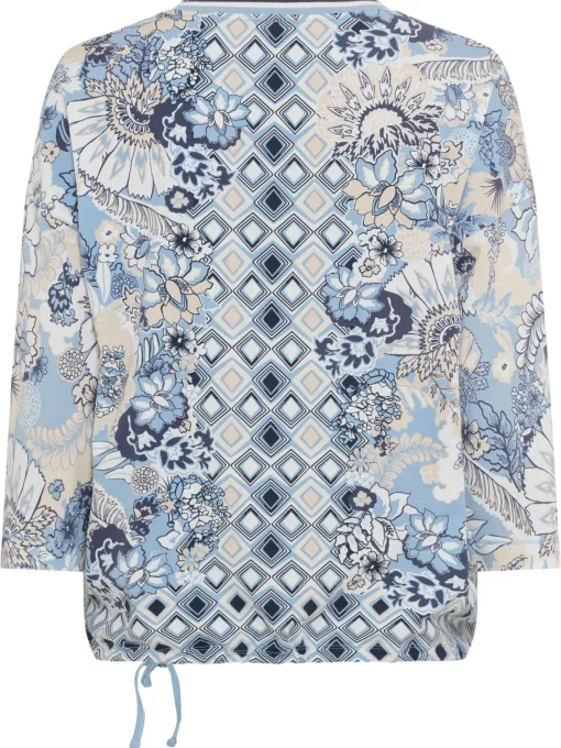 Damen Olsen Shirt mit Panneaux-Print