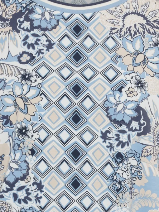 Damen Olsen Shirt mit Panneaux-Print