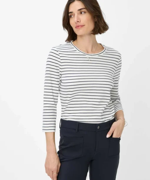 Damen Brax Shirt mit Ringelstreifen
