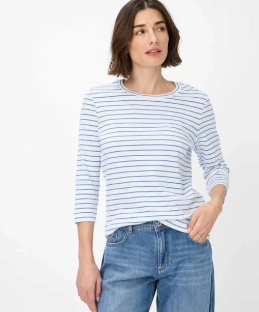 Damen Brax Shirt mit Ringelstreifen