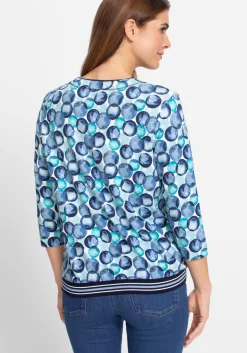 Damen Olsen Shirt mit 3/4-Ärmeln