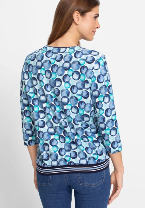 Damen Olsen Shirt mit 3/4-Ärmeln