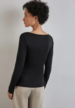 Damen Street One Shirt mit U-Boot-Ausschnitt
