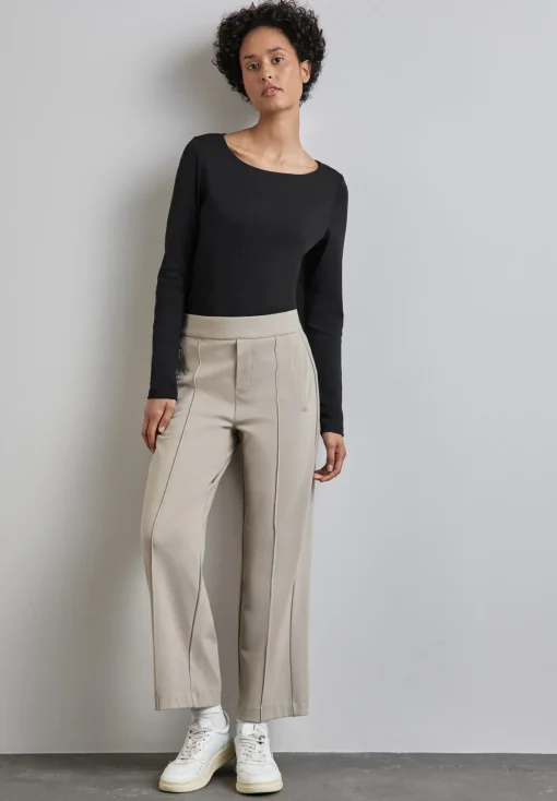 Damen Street One Shirt mit U-Boot-Ausschnitt