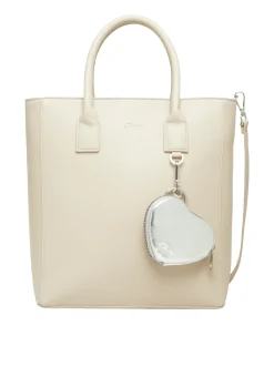 Damen s.Oliver Shopper aus Lederimitat mit Flaschenhalter und Logo