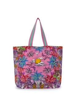 Damen Codello Shopper aus robustem Baumwoll-Gewebe mit Dschungel-Print