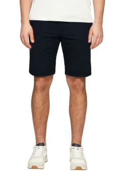 Herren s.Oliver Shorts aus Baumwollstretch mit Waschung