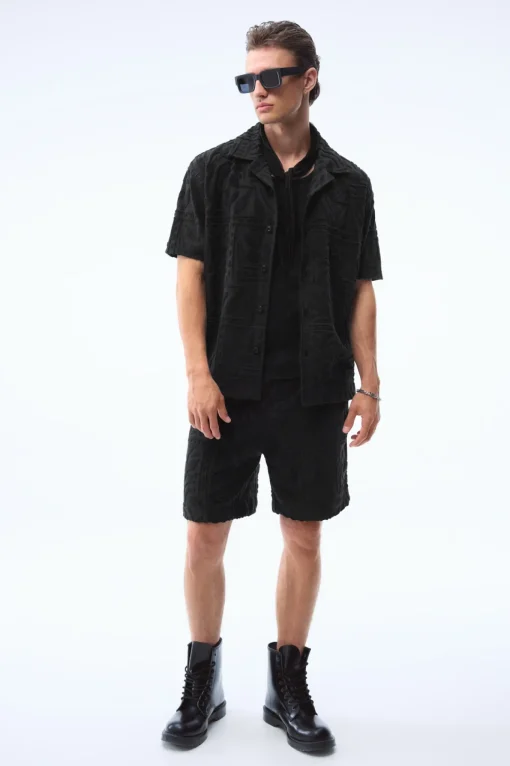 Herren JOOP! Jeans Shorts mit Frottee Muster
