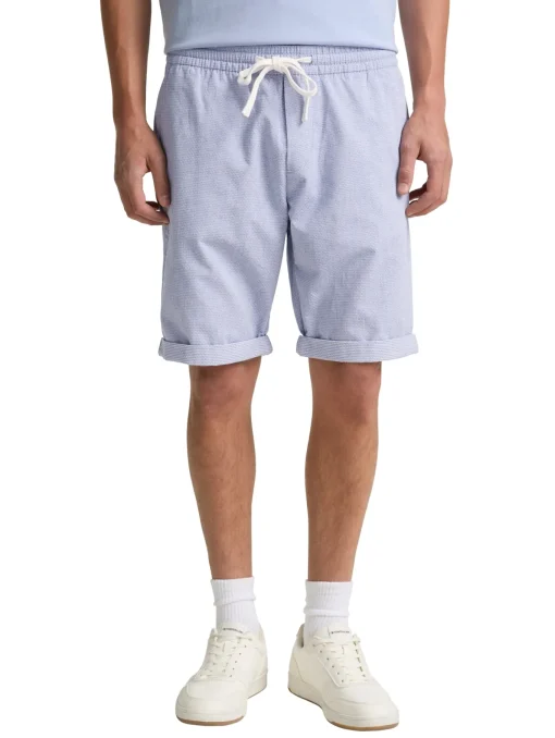 Herren Tom Tailor Denim Shorts mit Gummibund aus Baumwolle