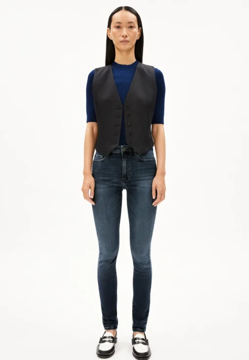 Damen armedangels Skinny Jeans Mid Waist Bio-Baumwoll Mix X-Stretch TILLAA