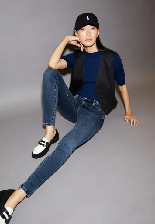 Damen armedangels Skinny Jeans Mid Waist Bio-Baumwoll Mix X-Stretch TILLAA