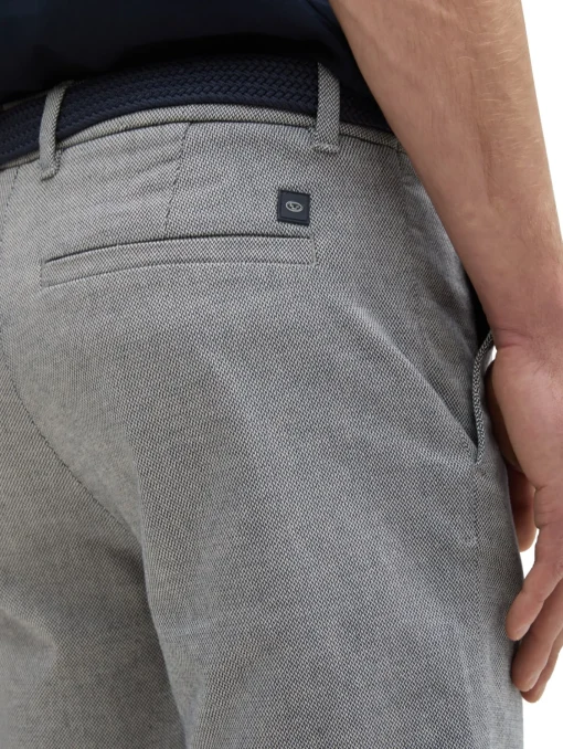Herren Tom Tailor Slim Chino Shorts mit Gürtel