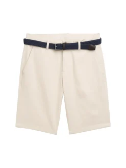 Herren Tom Tailor Slim Chino Shorts mit Gürtel