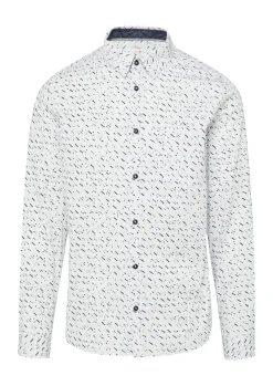 Herren s.Oliver Slim Fit: Gemustertes Hemd aus Popelin