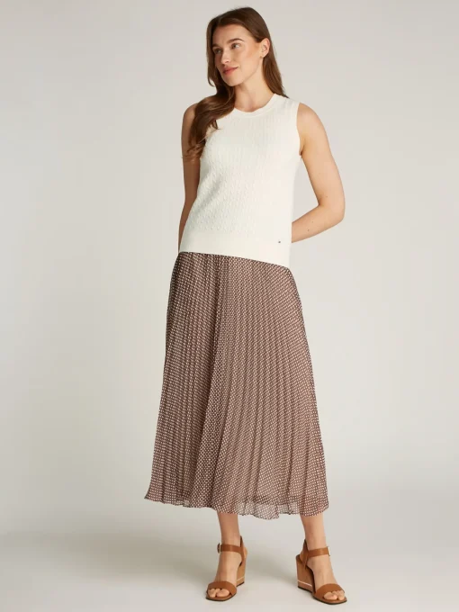 Damen Tommy Hilfiger Slim Fit Pullunder mit hohem Wollanteil