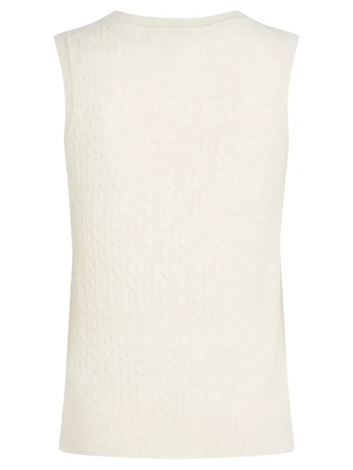 Damen Tommy Hilfiger Slim Fit Pullunder mit hohem Wollanteil