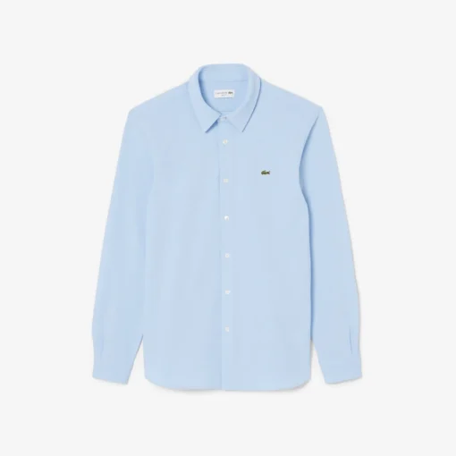 Herren Lacoste Slim Fit-Hemd aus Baumwollpiqué