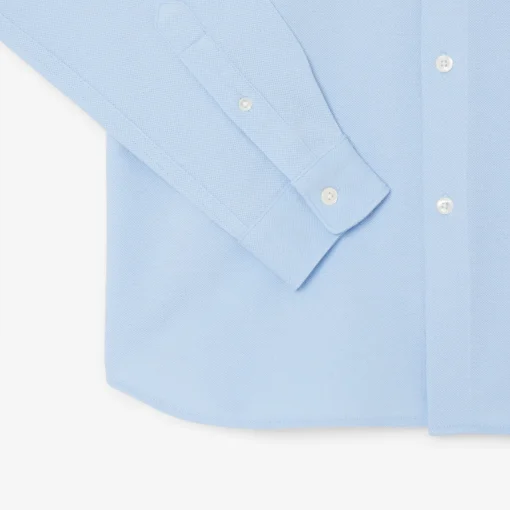 Herren Lacoste Slim Fit-Hemd aus Baumwollpiqué