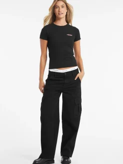 Damen GUESS JEANS Slim T-Shirt