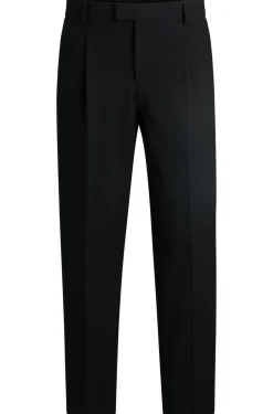 Herren Hugo Red Slim-Fit Hose aus Seersucker