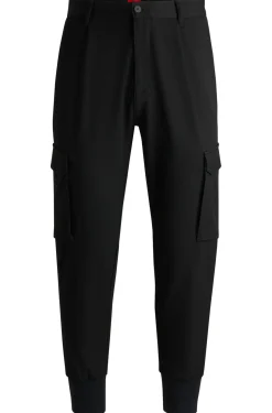 Herren Hugo Red Slim-Fit Hose aus Stretch-Gabardine