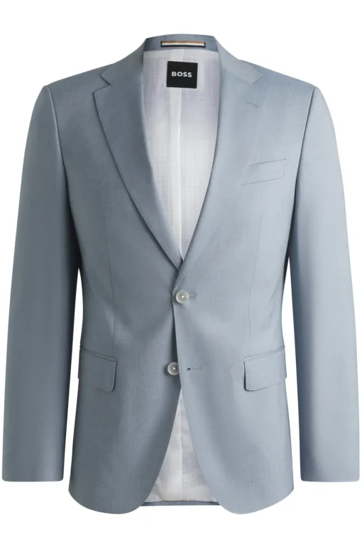 Herren Boss Slim-Fit Sakko aus Stretch-Chiffon