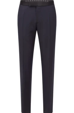 Herren Boss SLIM-FIT SMOKING-HOSE AUS SCHURWOLL-SERGE