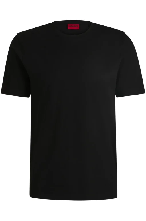 Herren Hugo Red Slim-Fit T-Shirt aus merzerisiertem elastischem Baumwoll-Piqué