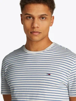 Herren Tommy Jeans Smart Casual gestreiftes T-Shirt