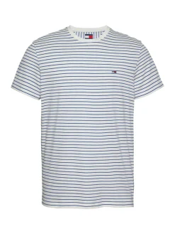 Herren Tommy Jeans Smart Casual gestreiftes T-Shirt