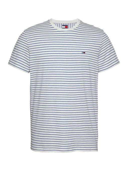 Herren Tommy Jeans Smart Casual gestreiftes T-Shirt