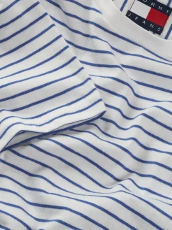 Herren Tommy Jeans Smart Casual gestreiftes T-Shirt