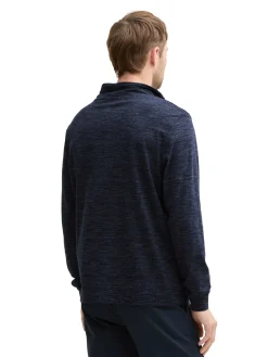 Herren Tom Tailor Snood Langarmshirt mit Brusttasche