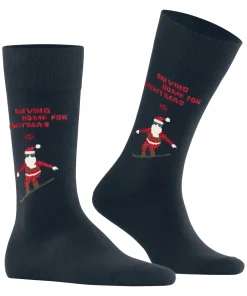 Herren Burlington Snowboarding Santa Herren Socken