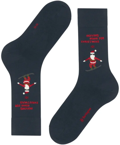 Herren Burlington Snowboarding Santa Herren Socken