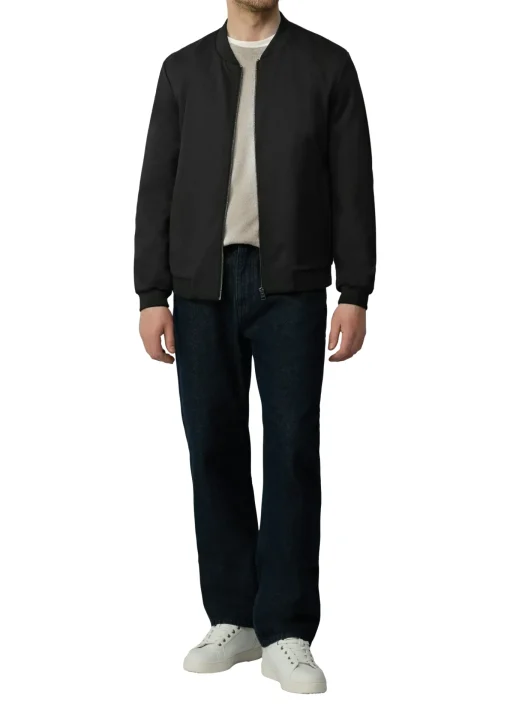 Herren s.Oliver BLACK LABEL s.O JOGG: Bomberjacke aus Stretch-Jersey