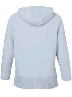 Damen Frapp Softes Sweatshirt mit Strickbund