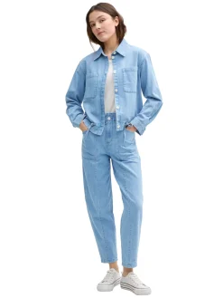 Damen Tom Tailor Denim Sommer Jeansjacke