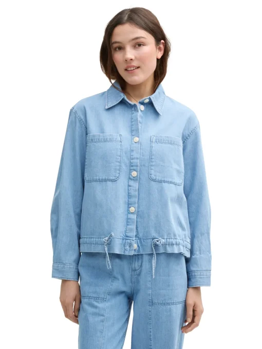 Damen Tom Tailor Denim Sommer Jeansjacke