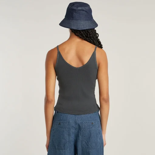 Damen G-Star Spaghetti Strap Rib Top