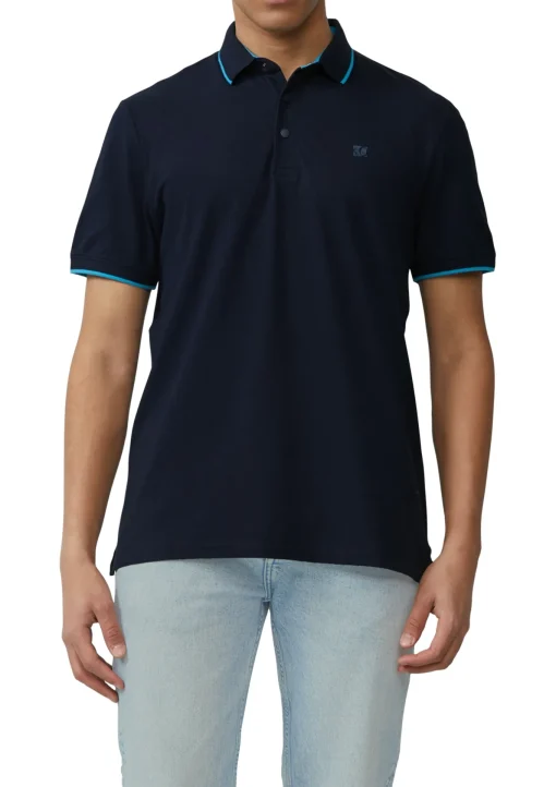 Herren s.Oliver Sportives Piqué-Poloshirt mit Kontrast-Details