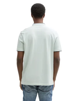 Herren Tom Tailor Denim Stehkragen Poloshirt