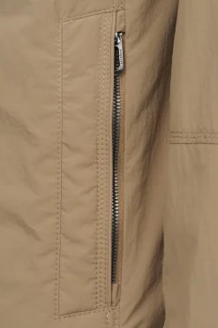 Herren Bugatti Stehkragenjacke mit einrollbarer Kapuze